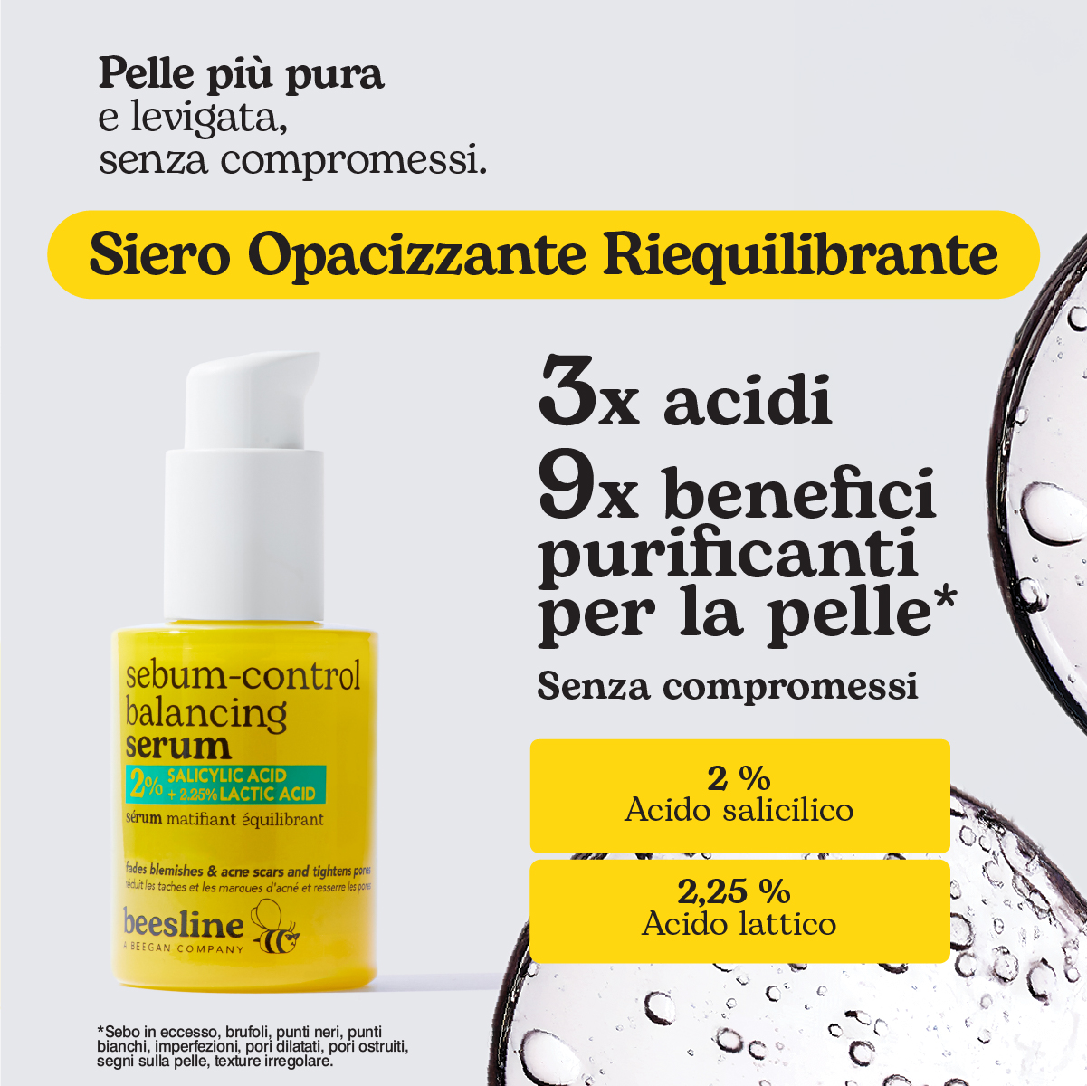 Artboard 1 copy 5-100 Sebum-control Balancing Serum - Siero Opacizzante Riequilibrante (30ml) - immagine 1